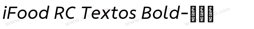 iFood RC Textos Bold字体转换